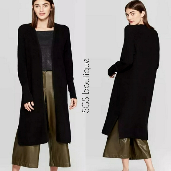 🆕⭐ Black sweater cardigan  duster - Picture 1 of 5